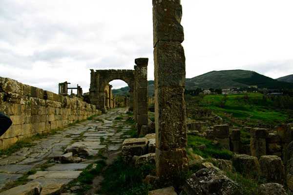 photo des vestiges romains de Djemila en Algérie photos des vestiges romains de djemila en algérie