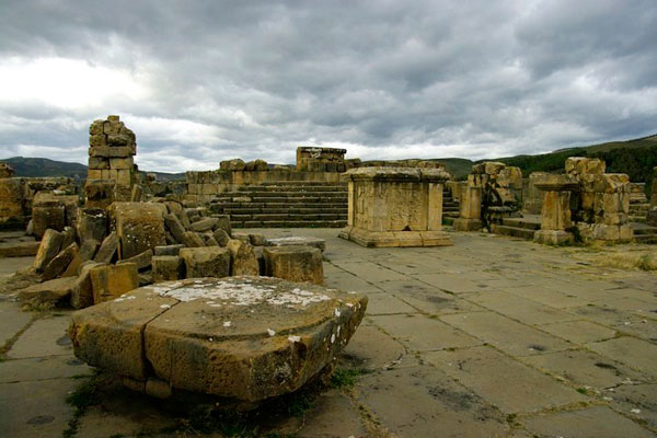 photo des vestiges romains de Djemila en Algérie photos des vestiges romains de djemila en algérie