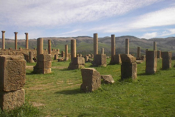 photo des vestiges romains de Djemila en Algérie photos des vestiges romains de djemila en algérie