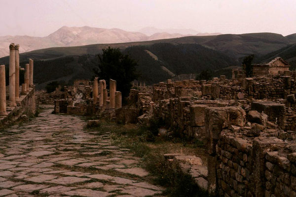 photo des vestiges romains de Djemila en Algérie photos des vestiges romains de djemila en algérie