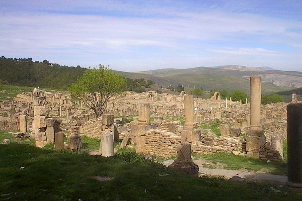 photo des vestiges romains de Djemila en Algérie photos des vestiges romains de djemila en algérie