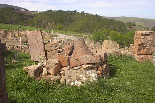 photo des vestiges romains de Djemila en Algérie photos des vestiges romains de djemila en algérie