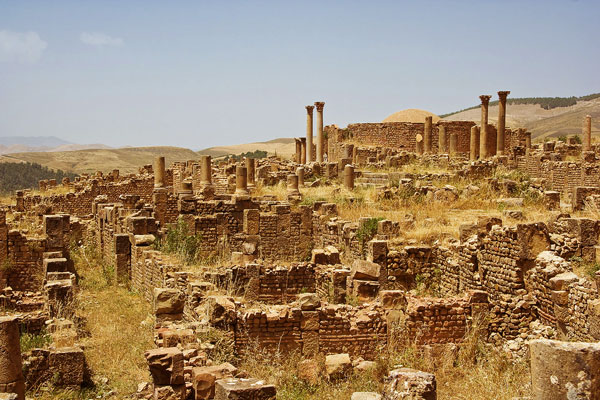 photo des vestiges romains de Djemila en Algérie photos des vestiges romains de djemila en algérie