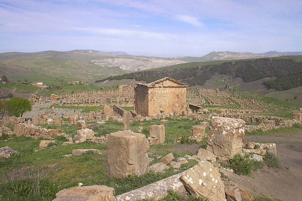 photo des vestiges romains de Djemila en Algérie photos des vestiges romains de djemila en algérie