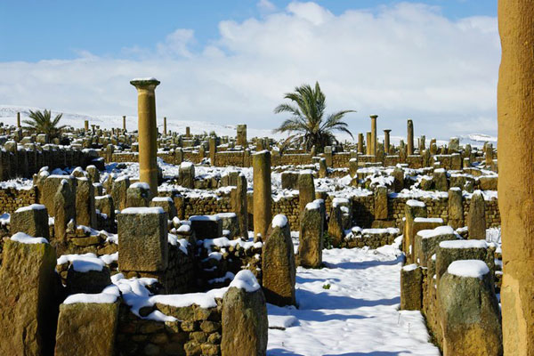 photo des vestiges romains de Timgad en Algérie photos des vestiges romains de timgad en algérie